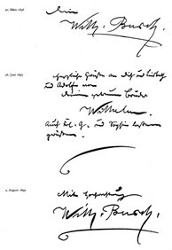 Wilhelm Busch: Unterschriften von 1896 bis 1899