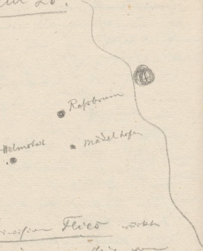 Lageplan des Schlachtfelds; Roßbrunn (bei Würzburg)Roßbrunn(beiWuerzburg)Roßbrunn.