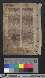 Herausgetrenntes Fragment 1v