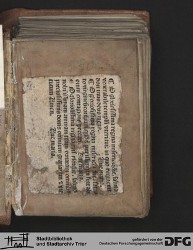 Vorblatt Ir mit eingeklebtem Fragment