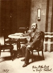 Peter Altenberg im Café Central (Fotografie, 1907)