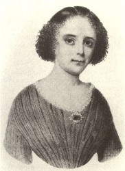 Louise Aston (Lithographie, um 1848)