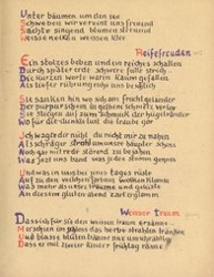 Stefan George: Das Jahr der Seele. Faksimile der Handschrift, S. 23.