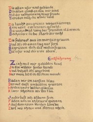 Stefan George: Das Jahr der Seele. Faksimile der Handschrift, S. 22.