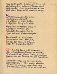 Stefan George: Das Jahr der Seele. Faksimile der Handschrift, S. 35.