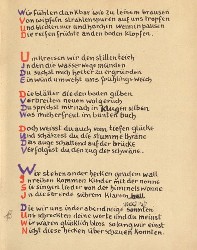 Stefan George: Das Jahr der Seele. Faksimile der Handschrift, S. 3.