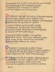 Stefan George: Das Jahr der Seele. Faksimile der Handschrift, S. 43.