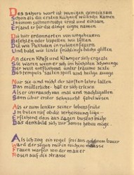Stefan George: Das Jahr der Seele. Faksimile der Handschrift, S. 18.