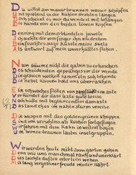 Stefan George: Das Jahr der Seele. Faksimile der Handschrift, S. 4.