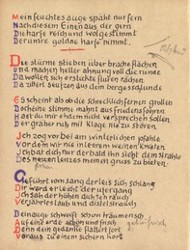 Stefan George: Das Jahr der Seele. Faksimile der Handschrift, S. 40.