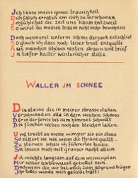 Stefan George: Das Jahr der Seele. Faksimile der Handschrift, S. 6.