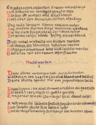 Stefan George: Das Jahr der Seele. Faksimile der Handschrift, S. 24.