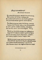 Die Lieder von Traum und Tod: Juli Schwermut, Dreiundsiebzigste Seite (GAW 5, S. 115)