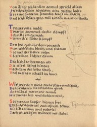 Stefan George: Das Jahr der Seele. Faksimile der Handschrift, S. 36.
