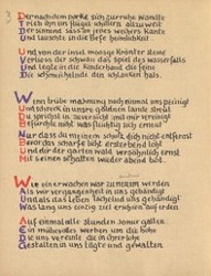 Stefan George: Das Jahr der Seele. Faksimile der Handschrift, S. 14.