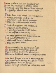 Stefan George: Das Jahr der Seele. Faksimile der Handschrift, S. 38.