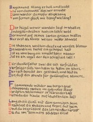 Stefan George: Das Jahr der Seele. Faksimile der Handschrift, S. 42.