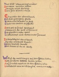 Stefan George: Das Jahr der Seele. Faksimile der Handschrift, S. 47.
