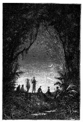 Ein Nachtlager im Walde. (S. 357.)