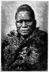 Der Maorikönig Tawhiao.