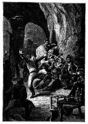 Ben-Zouf executirte eine im Elysium des Montmartre sehr beliebte Tanzpièce. (S. 205.)