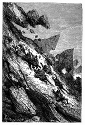 Ein Bergsturz mit Eilzuggeschwindigkeit. (S. 108).