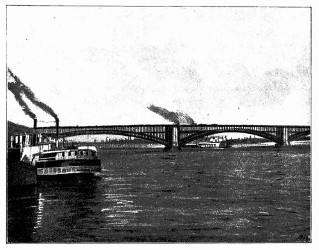 Brücke von Saint-Louis über den Mississippi.