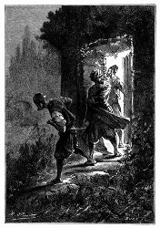 Der Seigneur Saffar und der maltesische Capitän schlüpften sofort hinaus. (S. 295.)