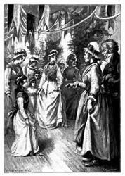 Catherine gab ihren elf Töchtern ein Zeichen, ihre Reverenz zu machen. (S. 183.)