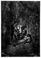 Gilbert kniete neben dem Sterbenden. (S. 309.)