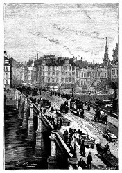 Die Broomielaw-Brücke in Glasgow. (S. 34.)