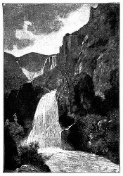 Der rauschende Wasserfall von El-Ourit. (S. 212.)