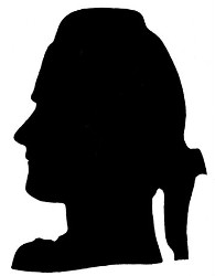 Heinrich Leopold Wagner (Silhouette, um 1776)